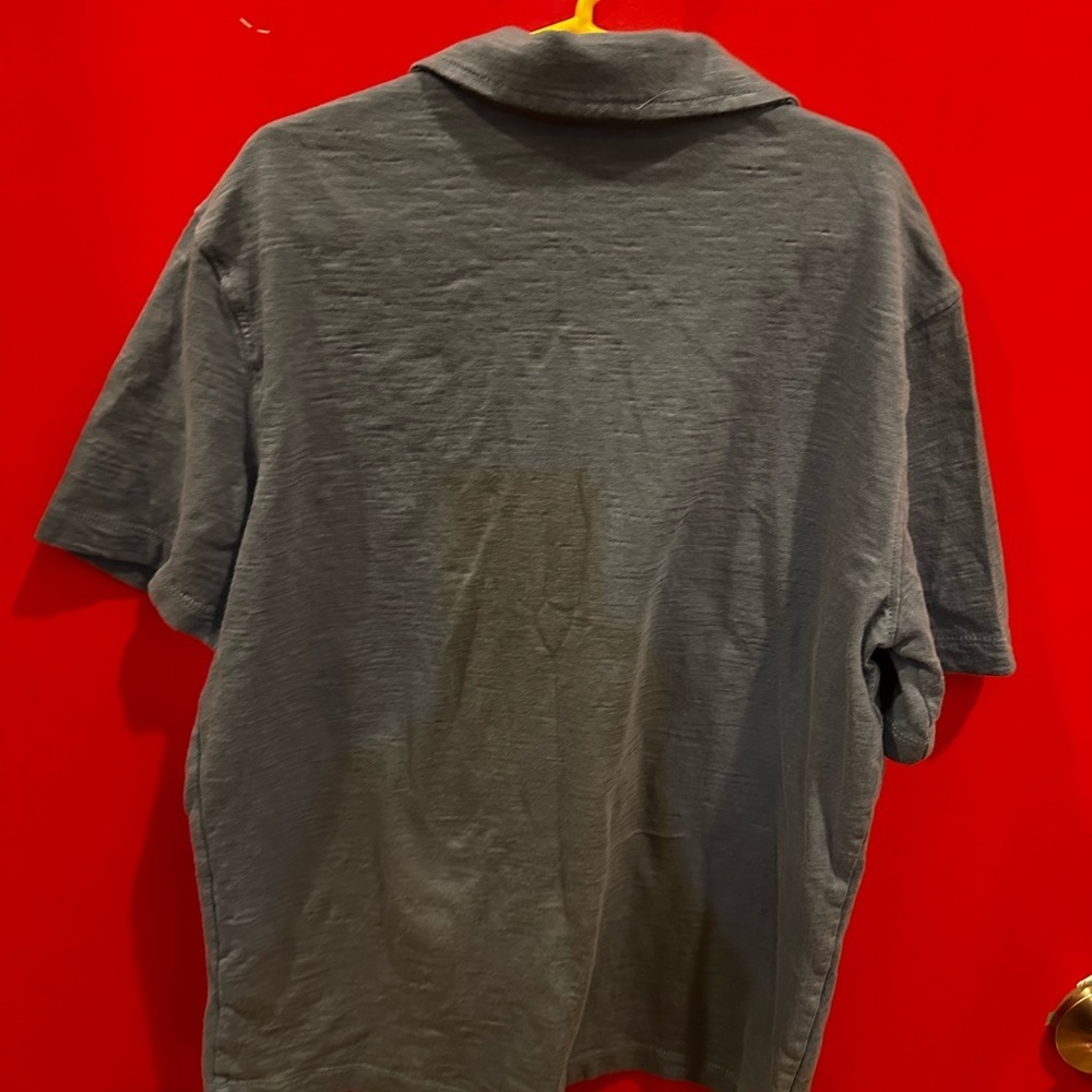 Old Navy Gray Button-Up Shirt L(10/12) - Picture 3 of 5